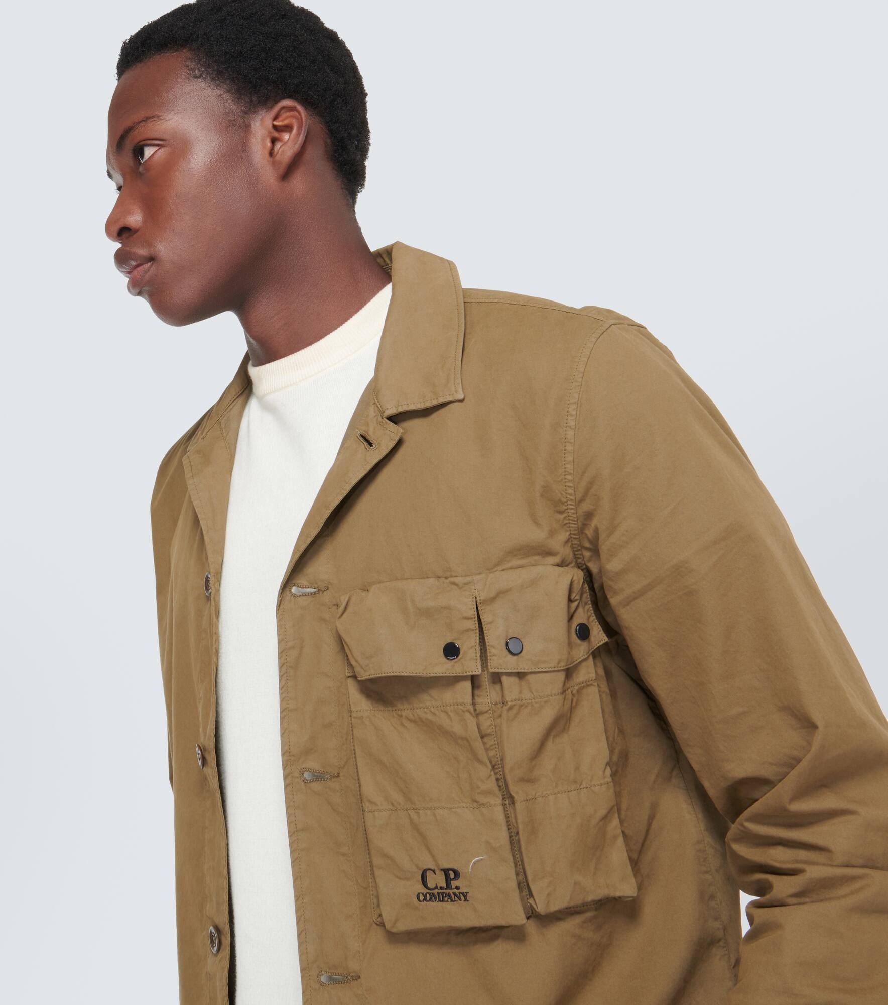 Cotton gabardine overshirt - 5