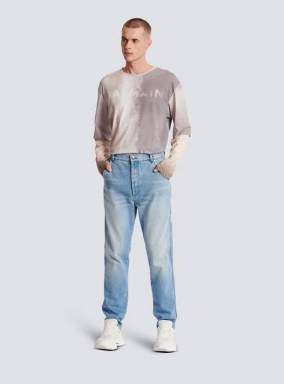 Balmain Straight cut cotton jeans outlook