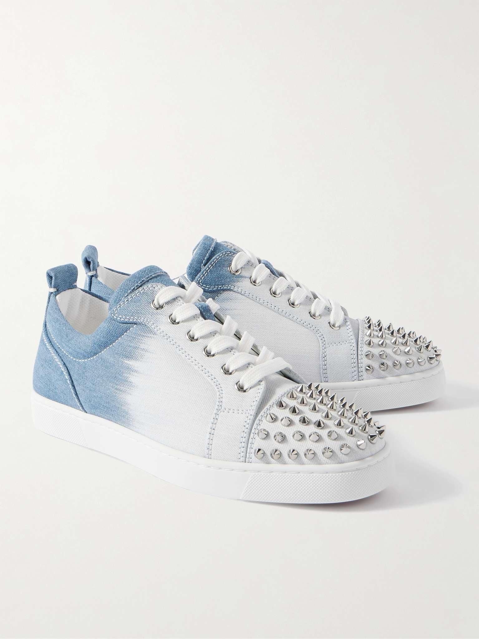 Louis Junior Spikes Studded Denim Sneakers - 4