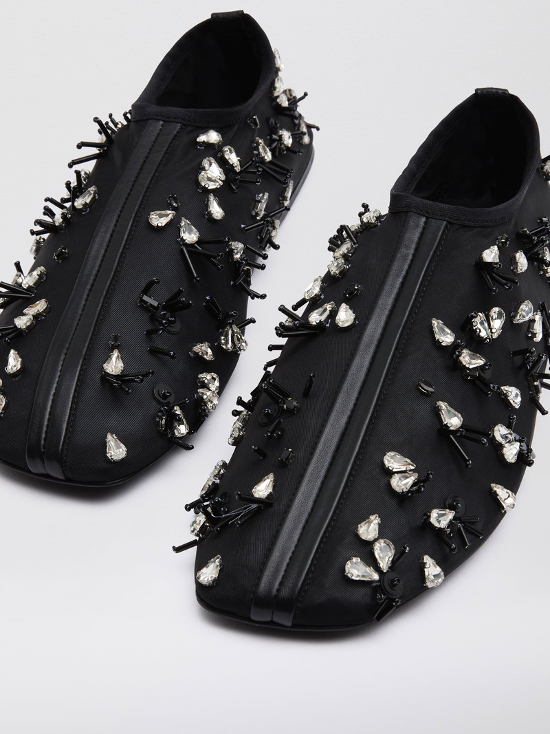 Frosted Beaded Mesh Flat 3