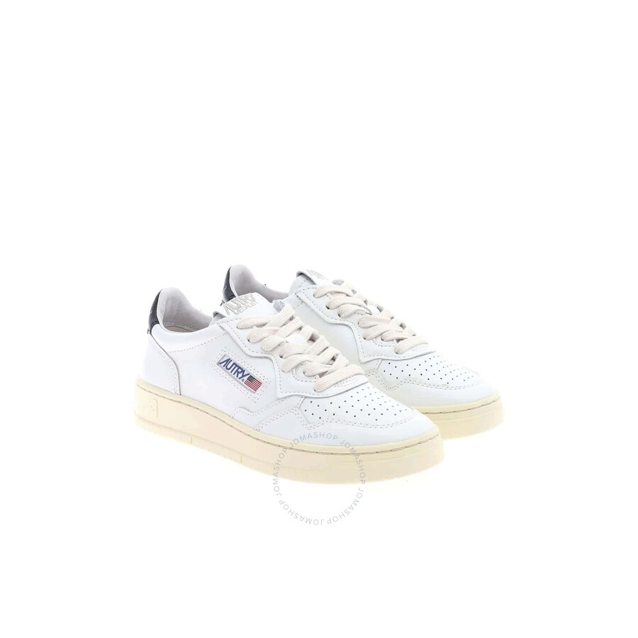 Autry Ladies Medalist White/Black Trainers - 3