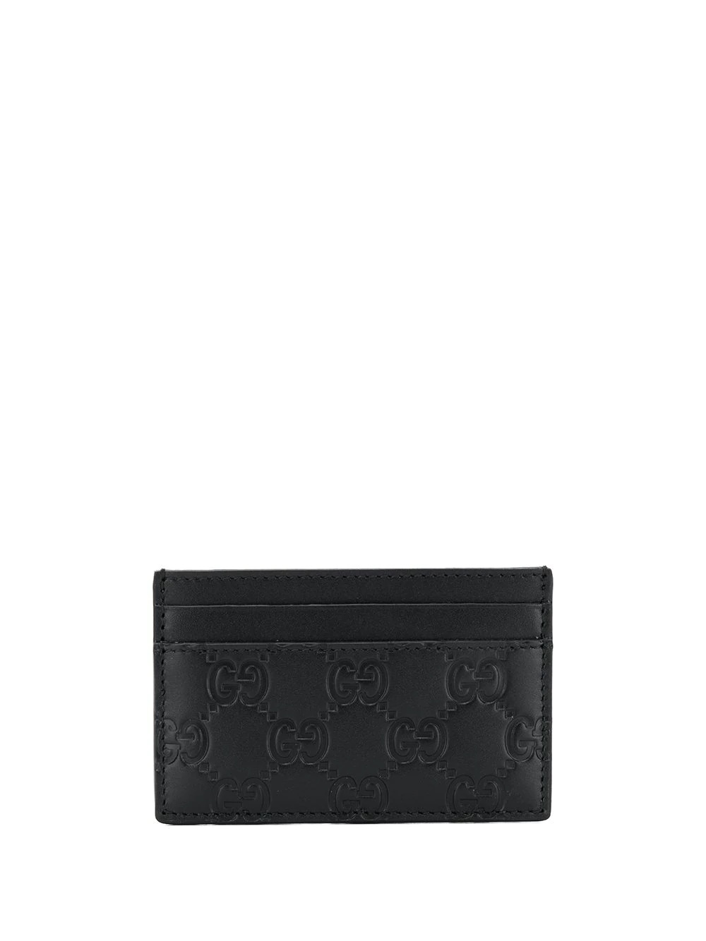 Gucci signature embossed card holder - 1