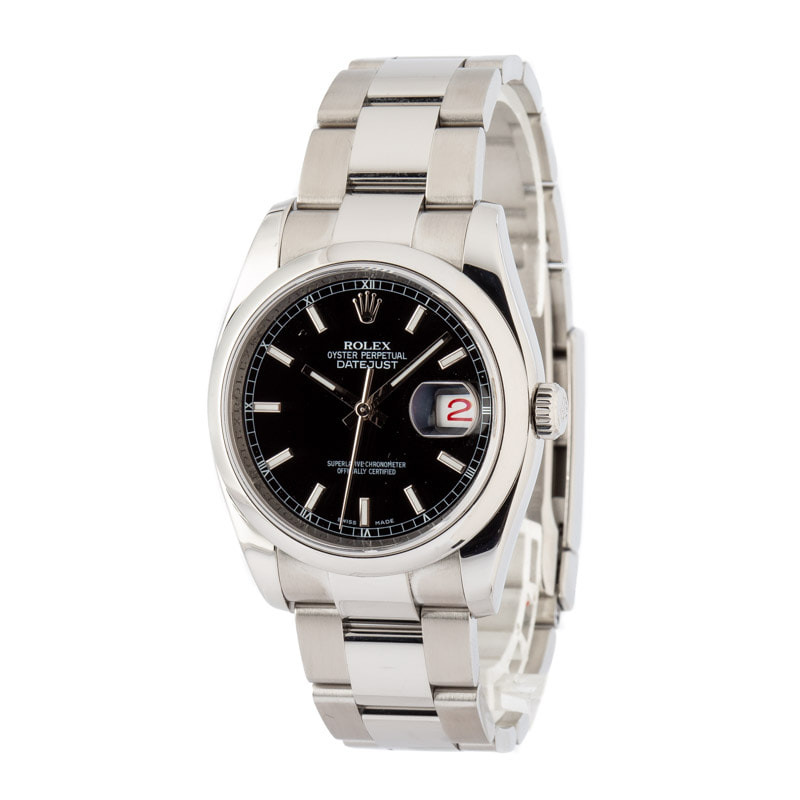 Rolex Datejust Ref 116200 Black Dial - 2