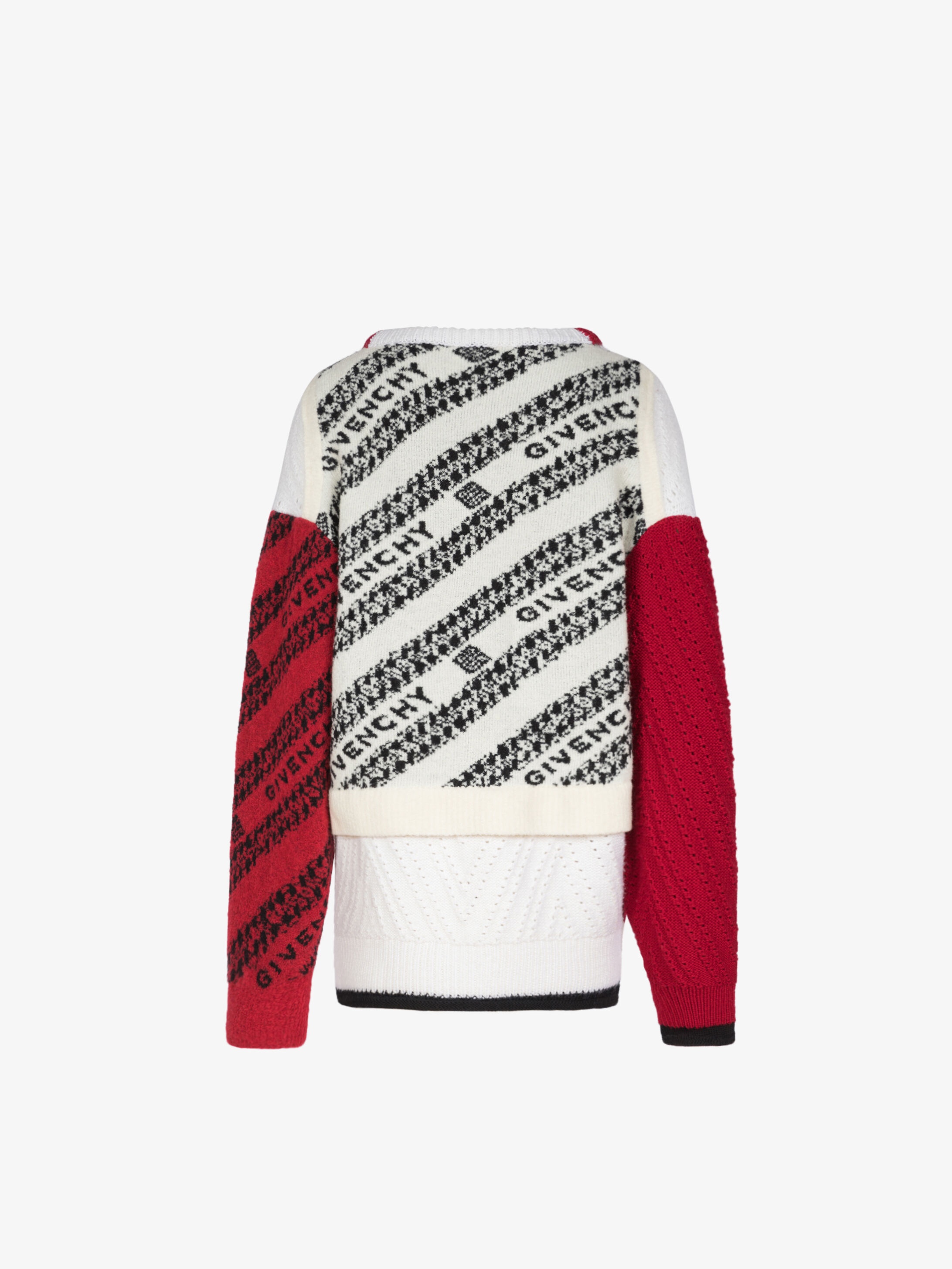 GIVENCHY chain sweater in patchwork knit - 5