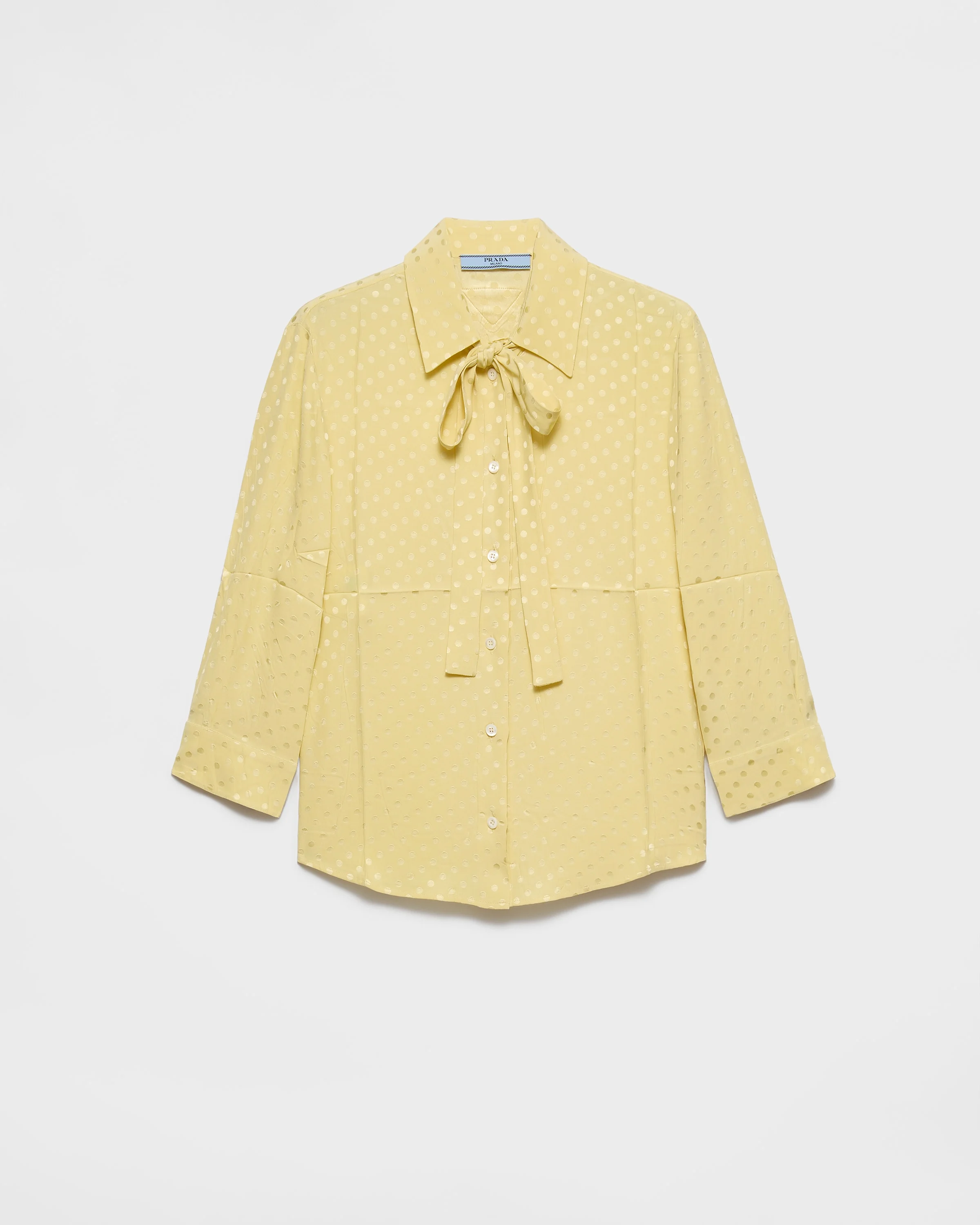 Polka-dot satin shirt - 1