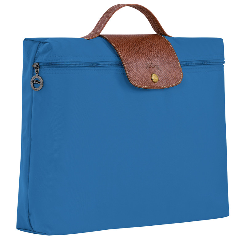 Le Pliage Original S Briefcase Cobalt - Recycled canvas 3