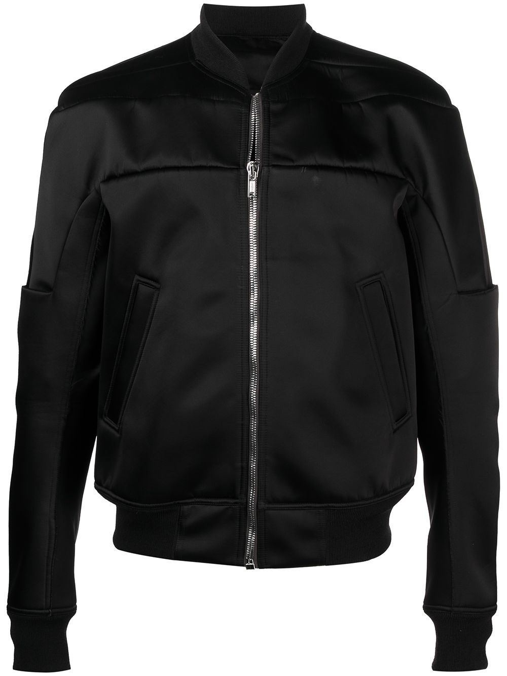 zipped-up bomber jacket - 1