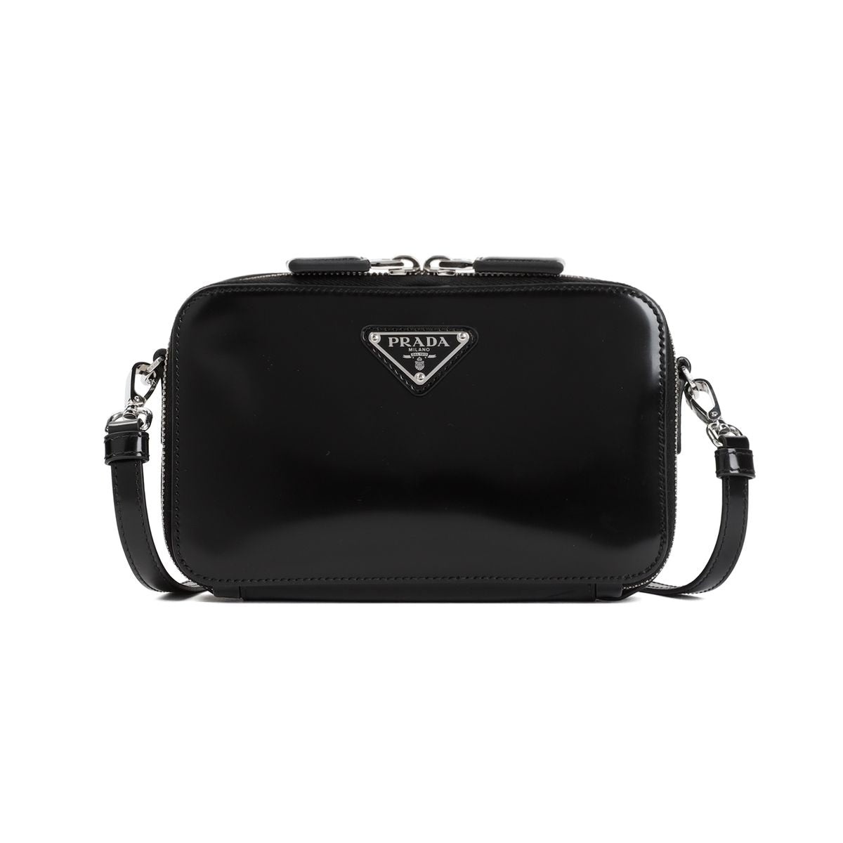 PRADA BANDOLIERA PATENT LEATHER BAG - 1