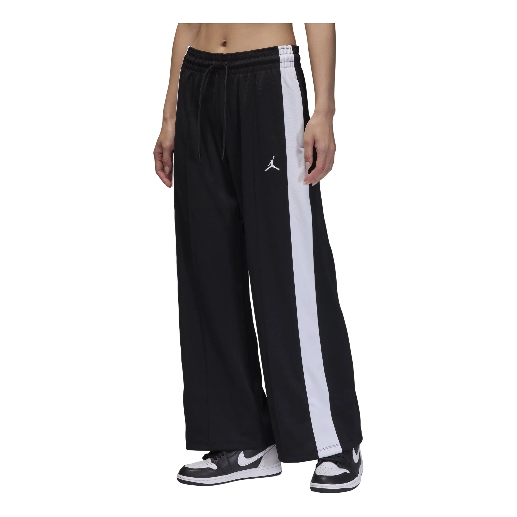 (WMNS) Air Jordan Knit Track Pants 'Black' FV7102-010 - 1