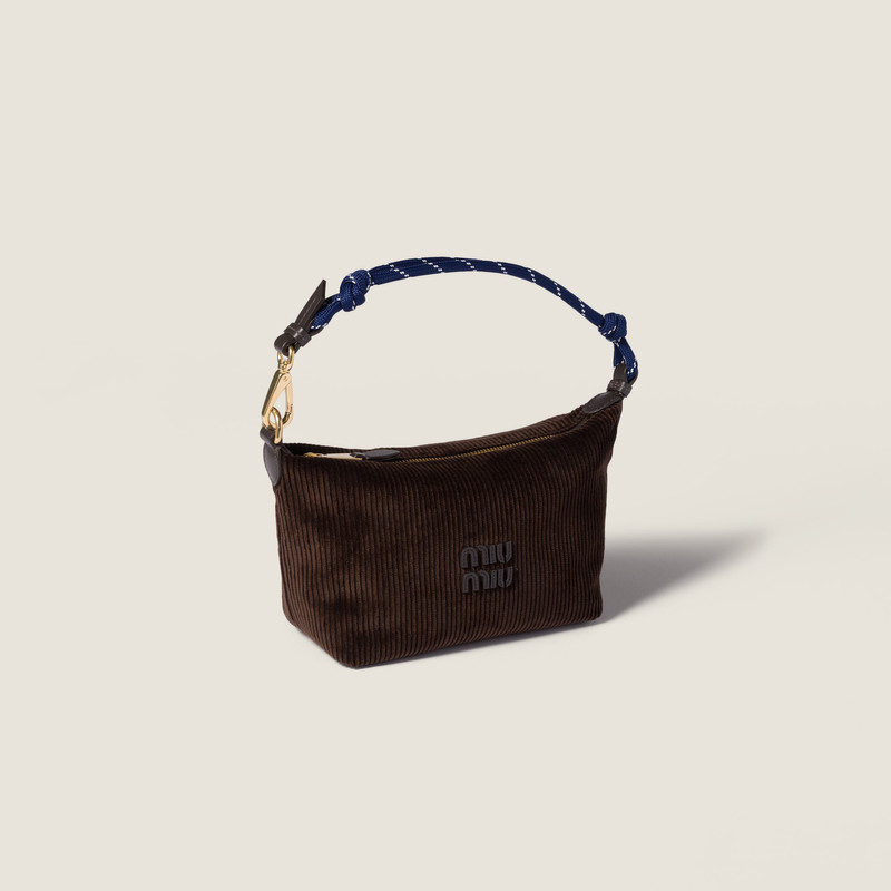 Miu Miu Corduroy pouch outlook