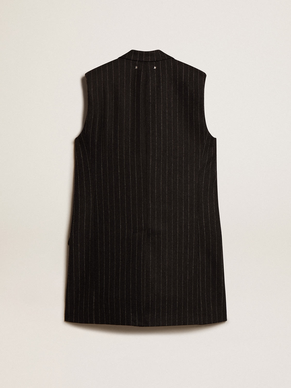 Women’s vest in gray melange wool - 6