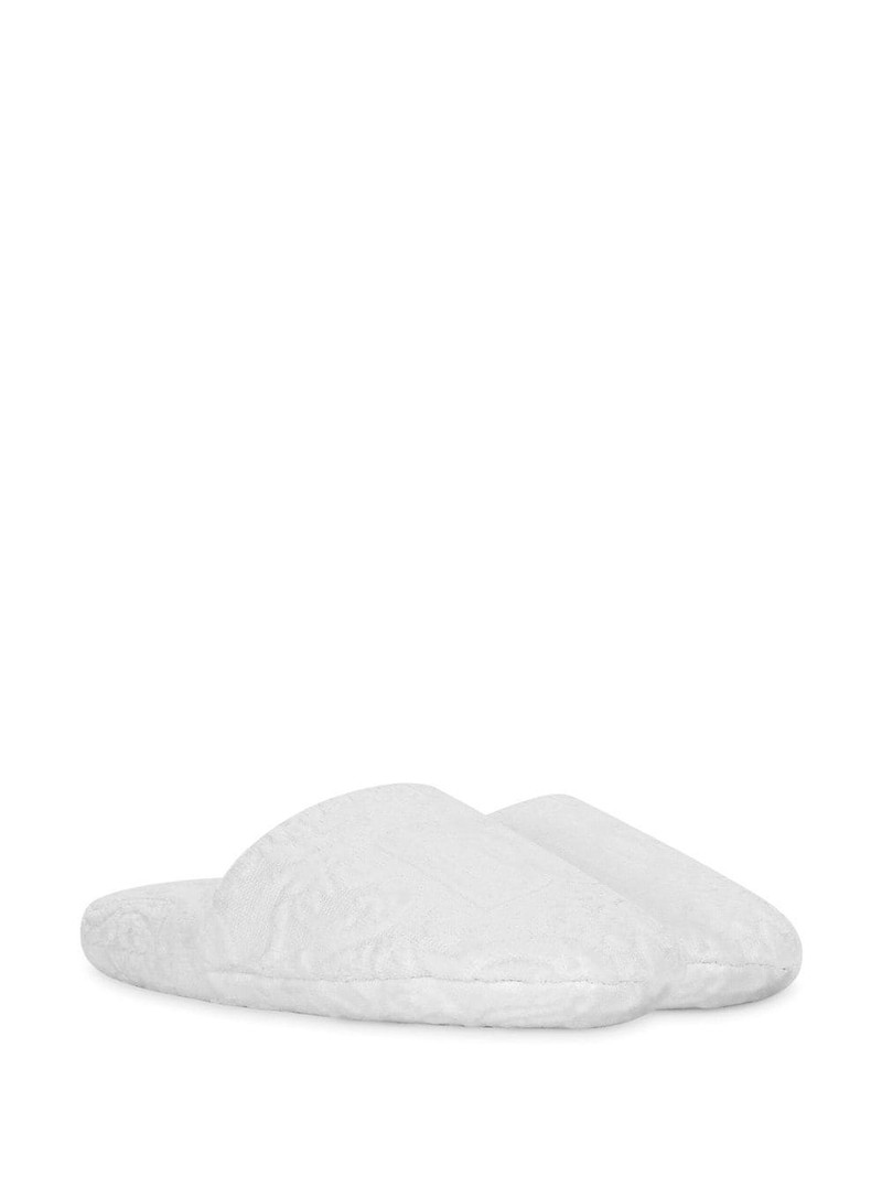 Dolce & Gabbana embossed-logo cotton slippers outlook