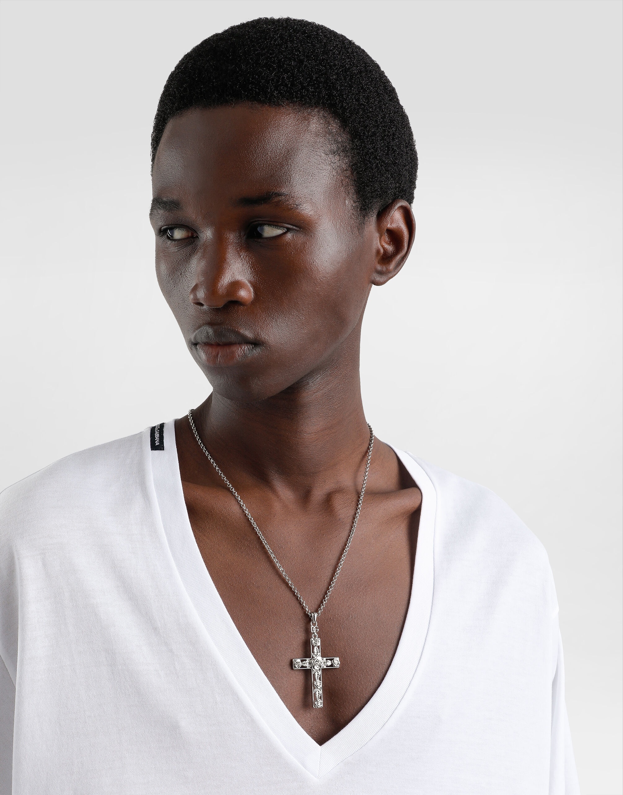 Metal necklace with logo - 2