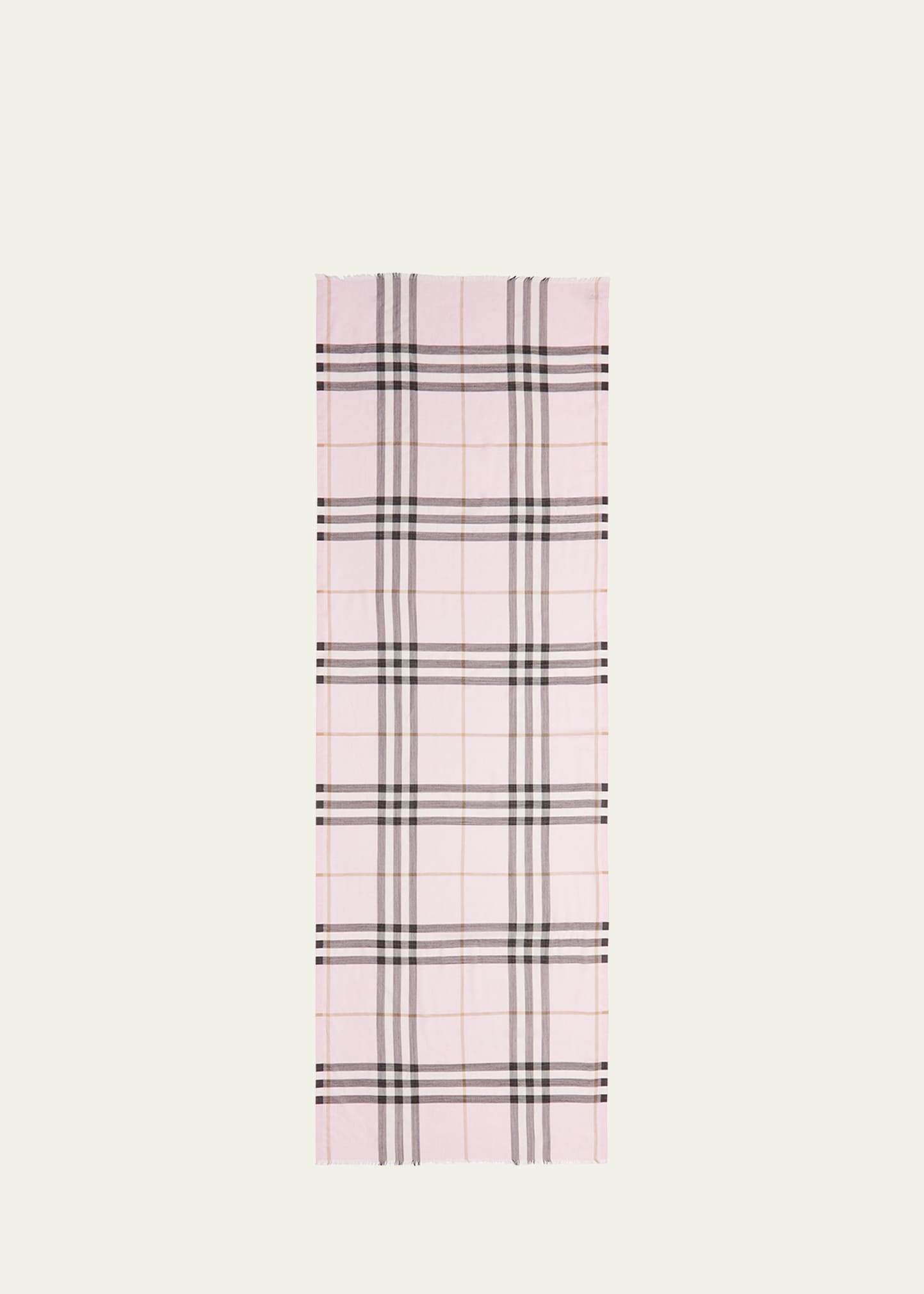 Giant Check Gauze Scarf - 3