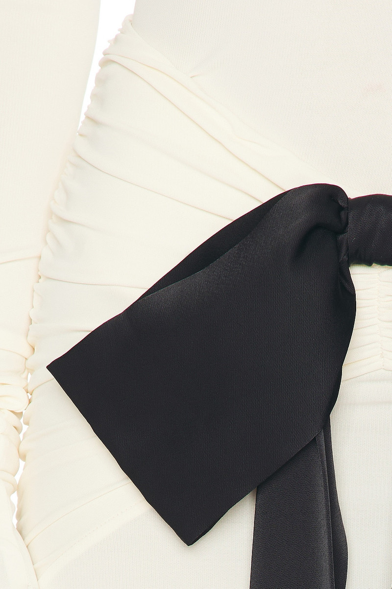 HELSA The Althea Jersey Skirt With Bow outlook