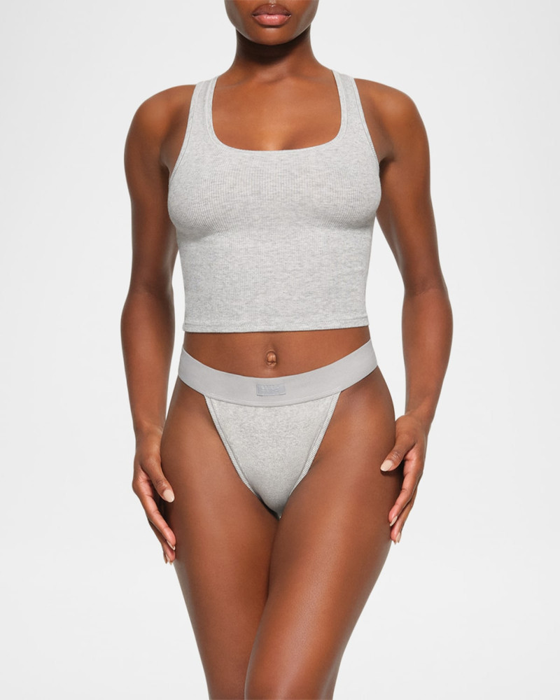 SKIMS Cotton Rib Cropped Tank outlook