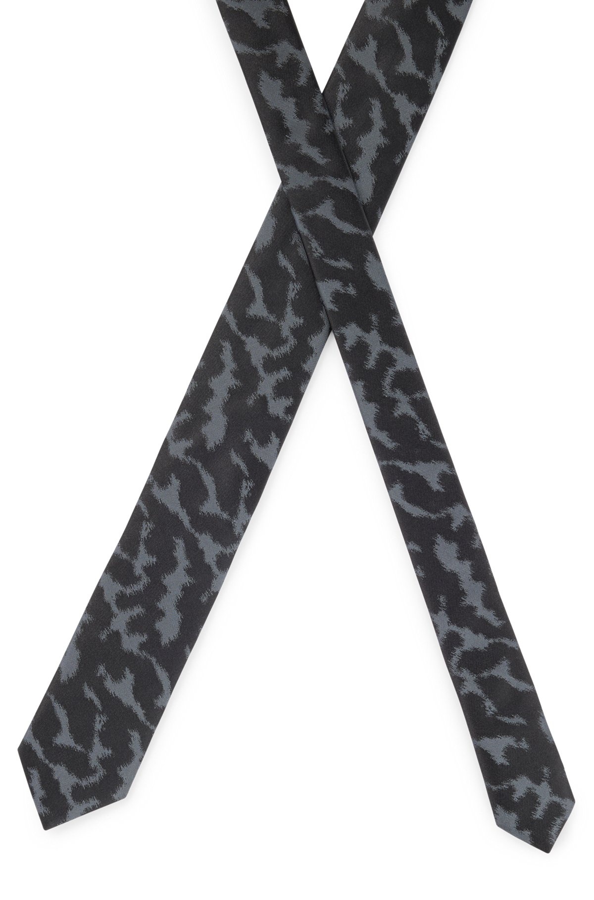 SILK TIE WITH JACQUARD PATTERN - 4