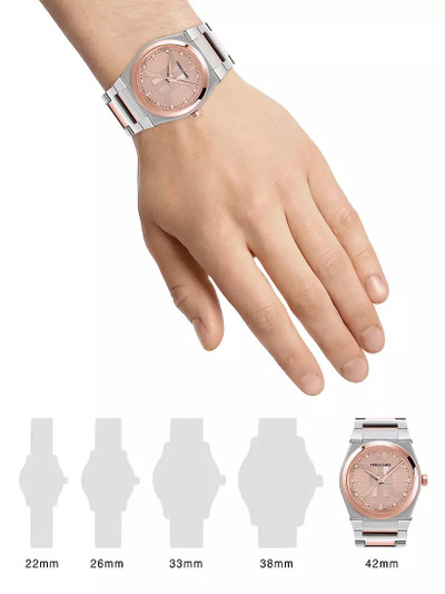 FERRAGAMO Vega Capsule Diamond & Stainless Steel Bracelet Watch/40MM outlook