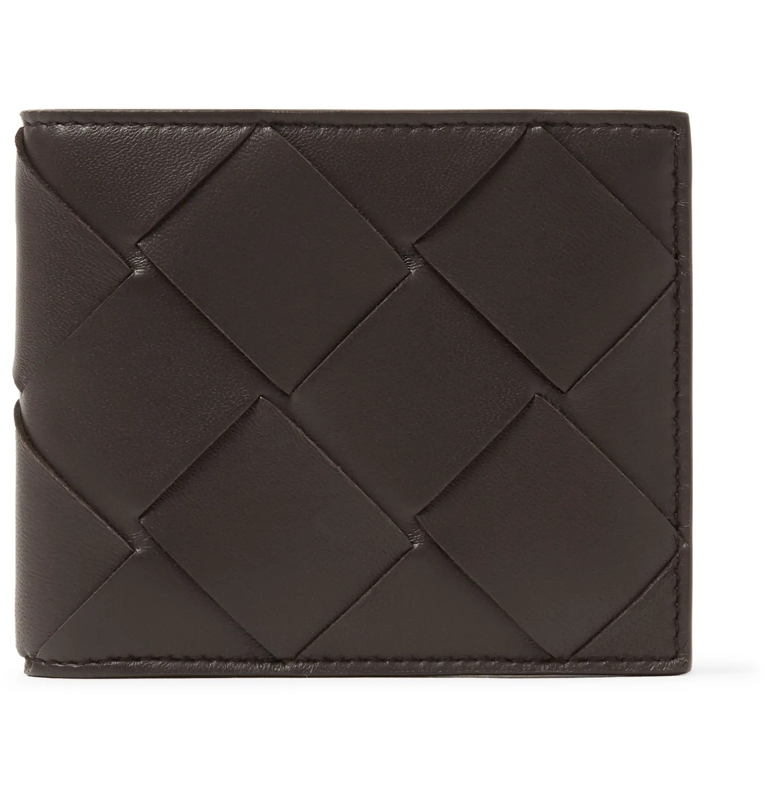 Intrecciato Leather Billfold Wallet - 1