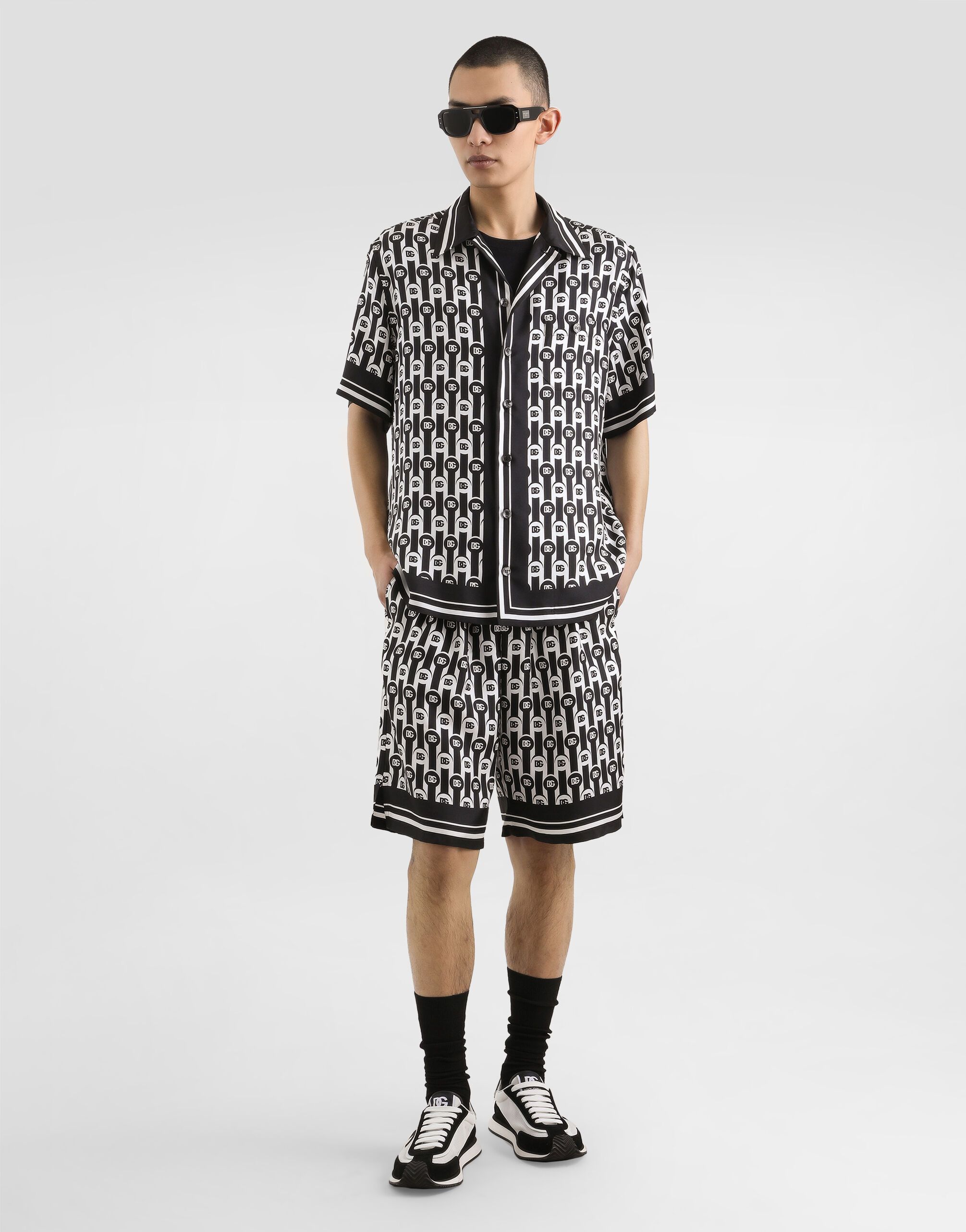 Silk twill bermuda shorts - 2