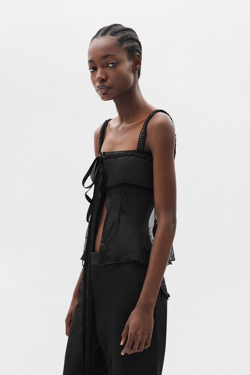 Ann Demeulemeester Gila Balconette Top with Panels outlook