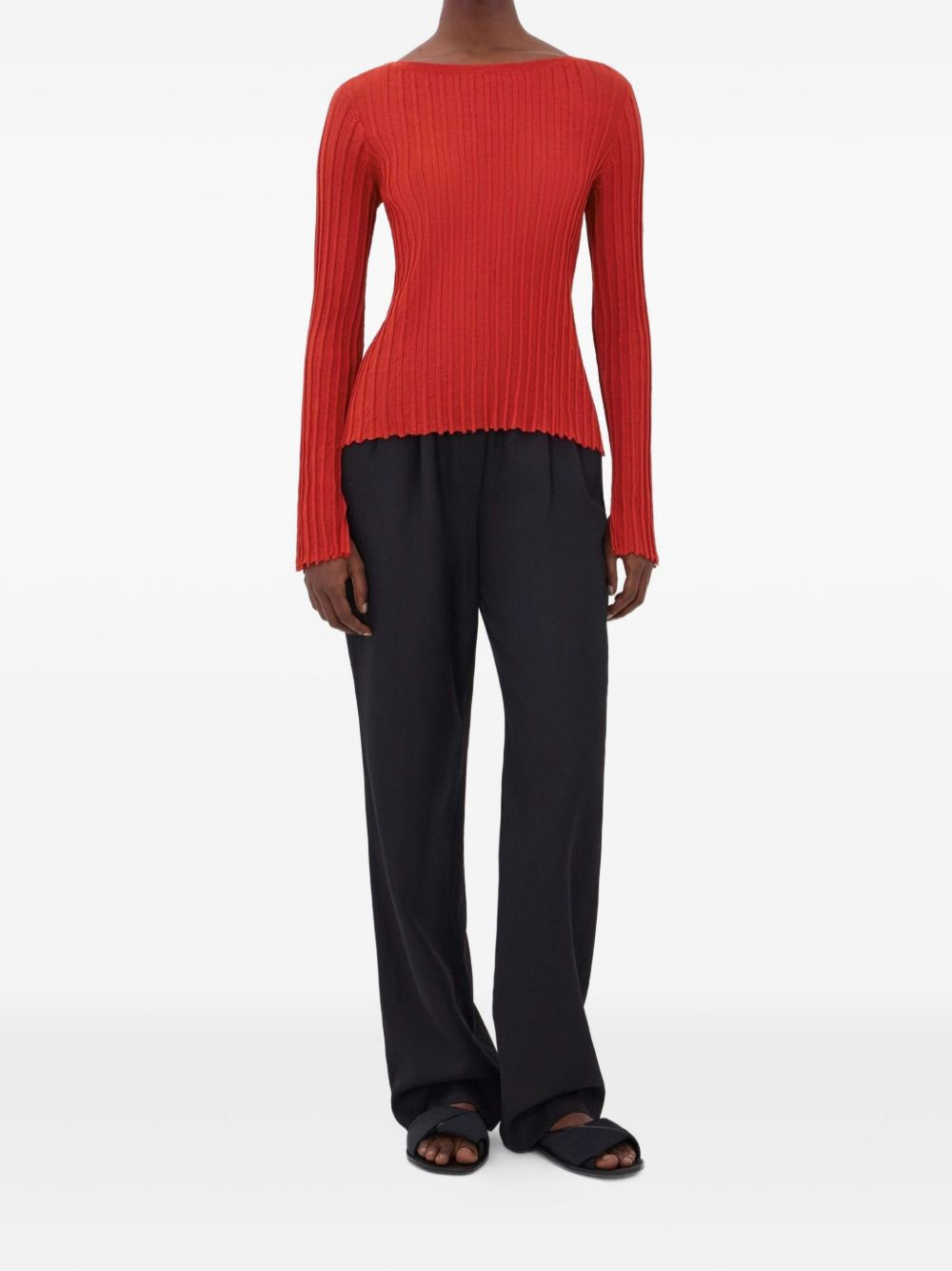 Mabille ribbed boat-neck top - 2