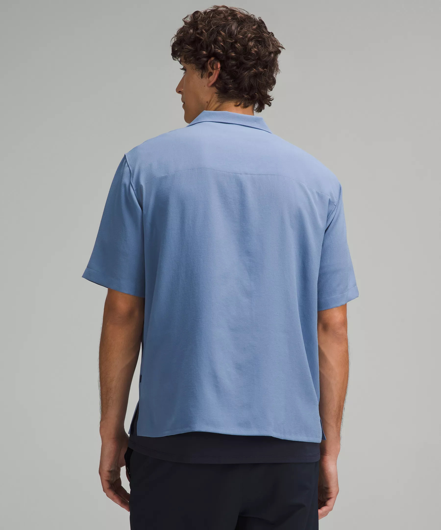 Lightweight Camp Collar Button-Up Shirt *Pocket - 3