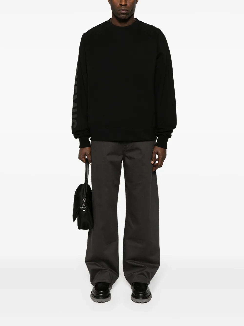 Jacquemus Men Top Le Sweatshirt Typo With Print - 2
