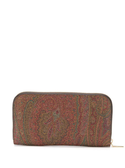 Etro paisley-print continental wallet outlook