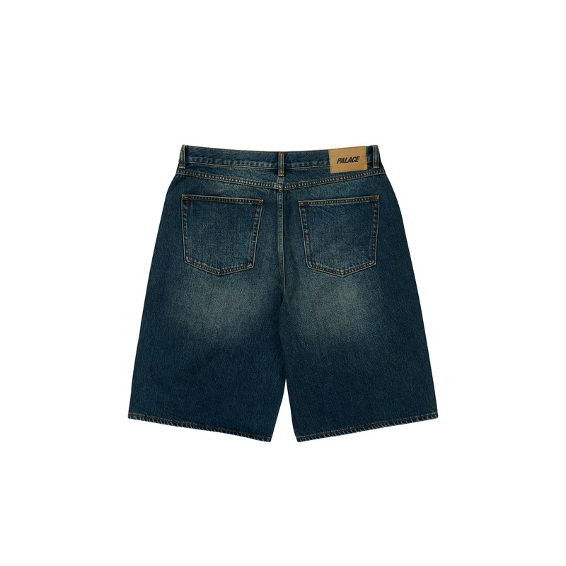 PALACE BAGGY JEAN SHORT DARK STONE WASH outlook