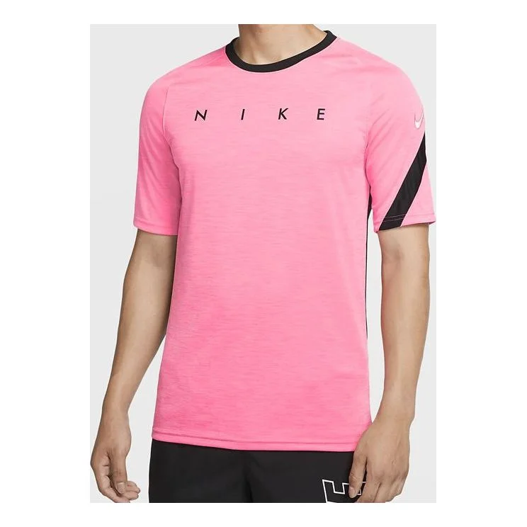 Nike Dri-Fit Academy Alphabet Printing Short Sleeve Transparent Pink CK5538-677 - 1