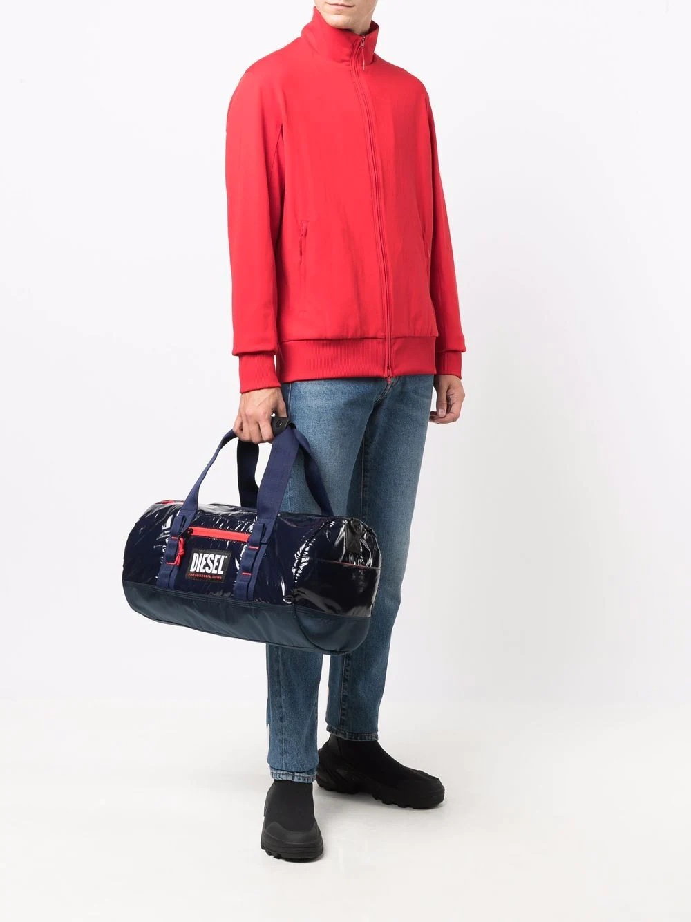 logo-print duffle bag - 2