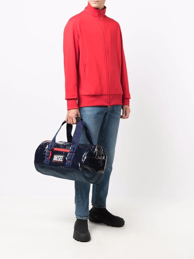 Diesel logo-print duffle bag outlook