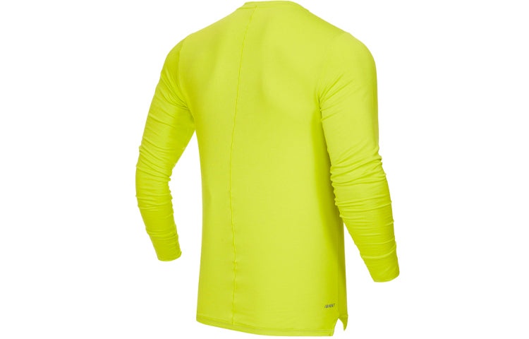 New Balance Men's New Balance Round Neck Forked Long Sleeves Yellow MT13290-SYE - 2