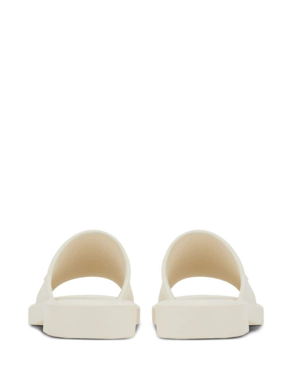 logo-debossed open-toe slides - 3