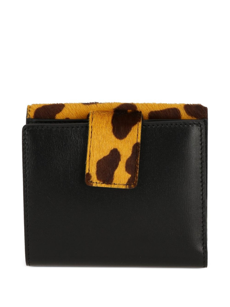 Roger Vivier leopard-print buckle-detail wallet outlook