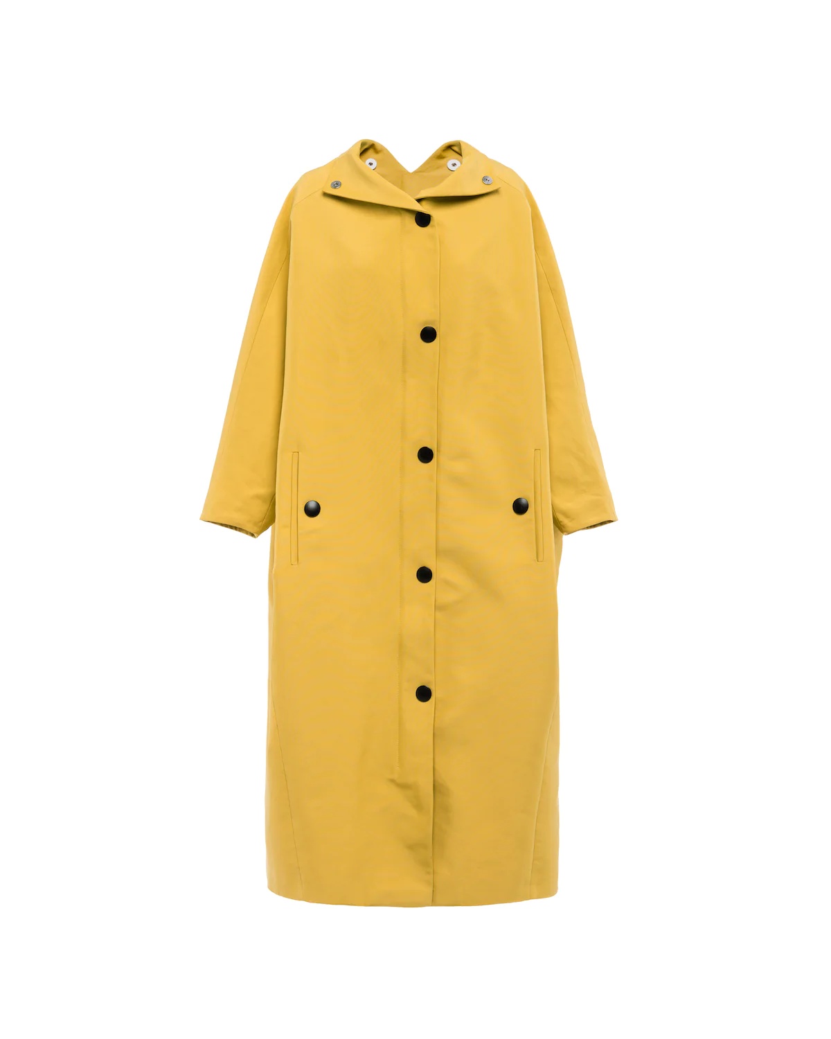 Canvas hooded raincoat - 1