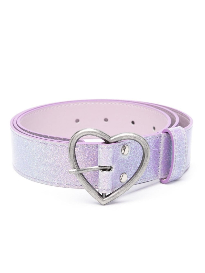 heart-buckle glittered belt 1