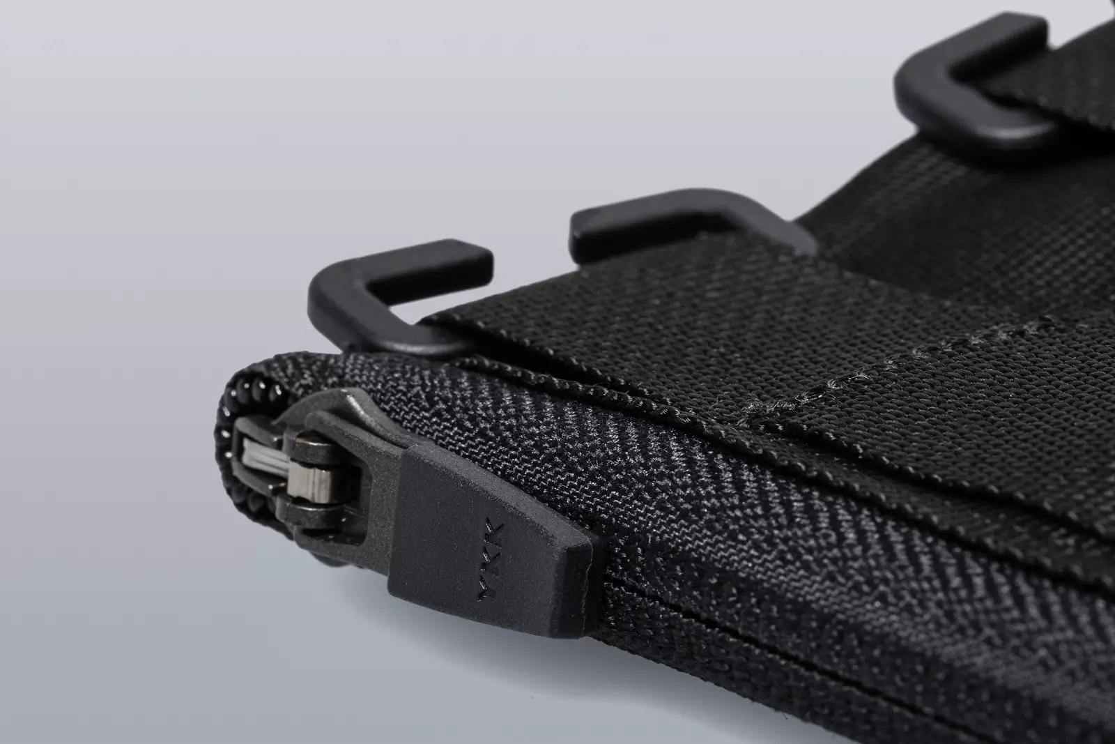 3A-MP2TS-BLK Modular Tec Sys Peripheral Pocket Black Reverse Coil Zip - 3