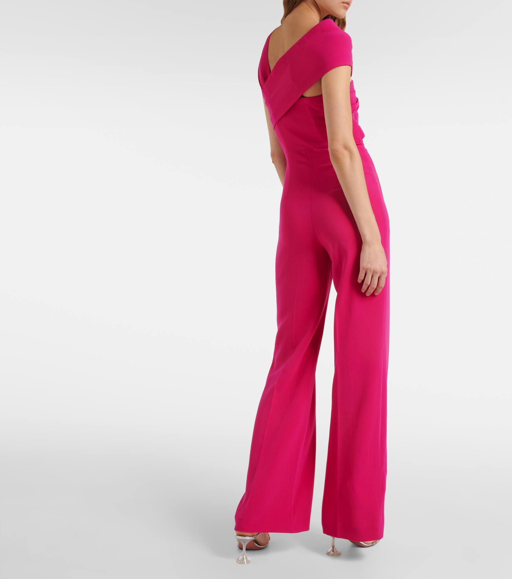 Gathered cady wide-leg jumpsuit - 3