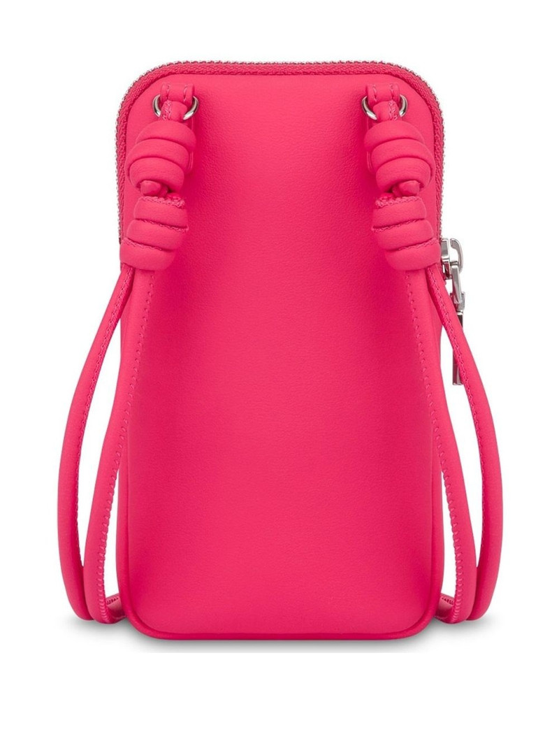 Moschino logo-plaque phone holder outlook