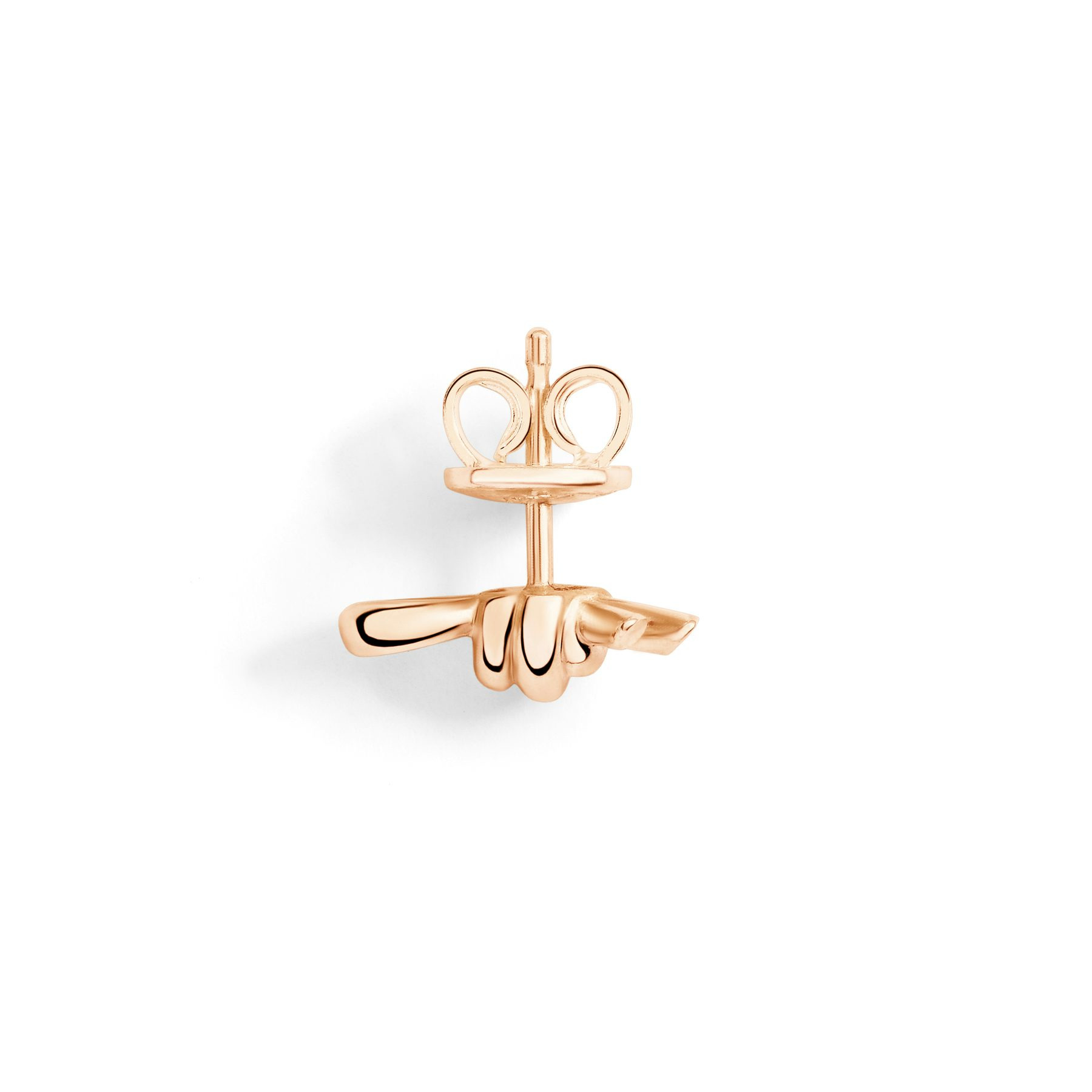 ROSE GOLD NODO STUD EARRING - 2