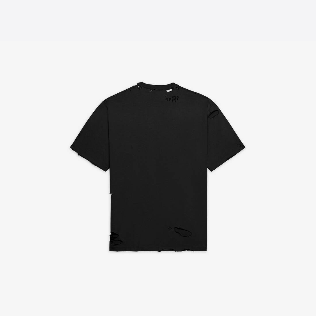 Destroyed T-shirt Boxy Fit in Black - 2