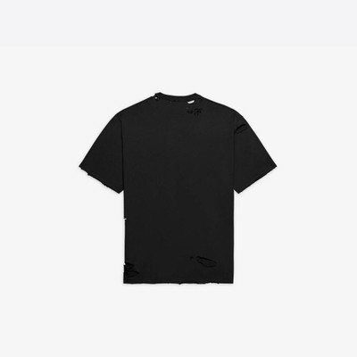 BALENCIAGA Destroyed T-shirt Boxy Fit in Black outlook