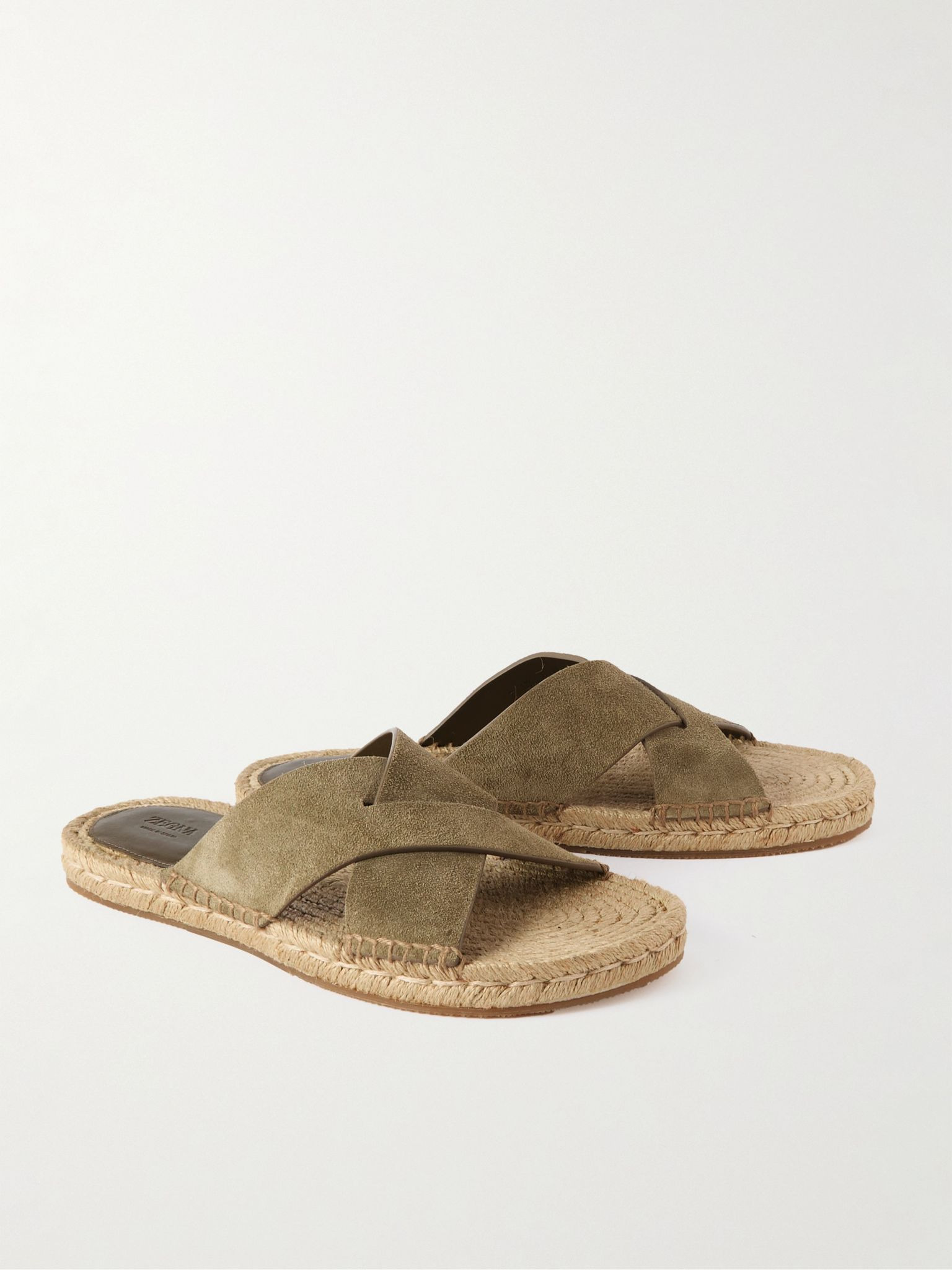 Panarea Suede Sandals Green - 4