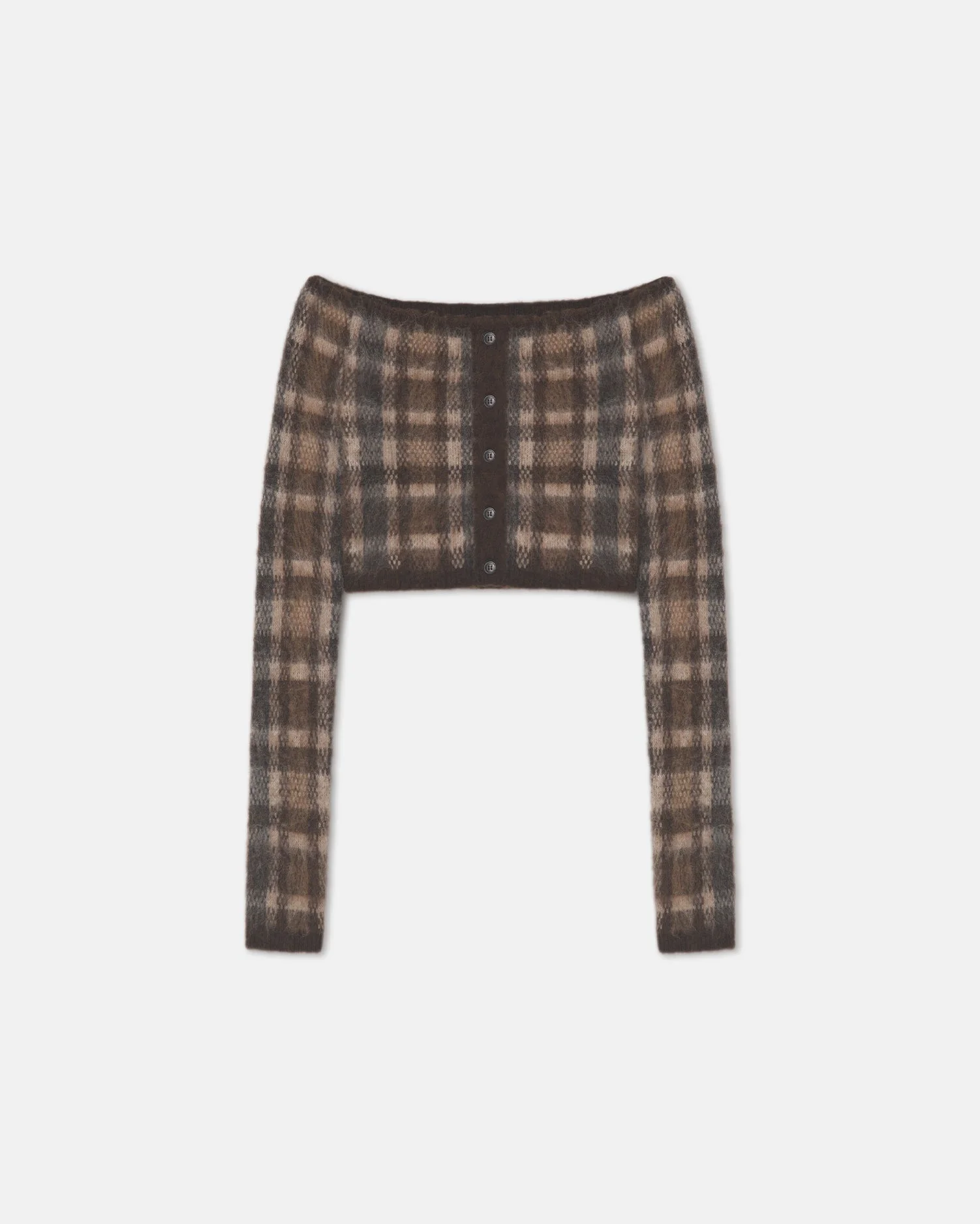 Brushed Alpaca Cardigan - 1