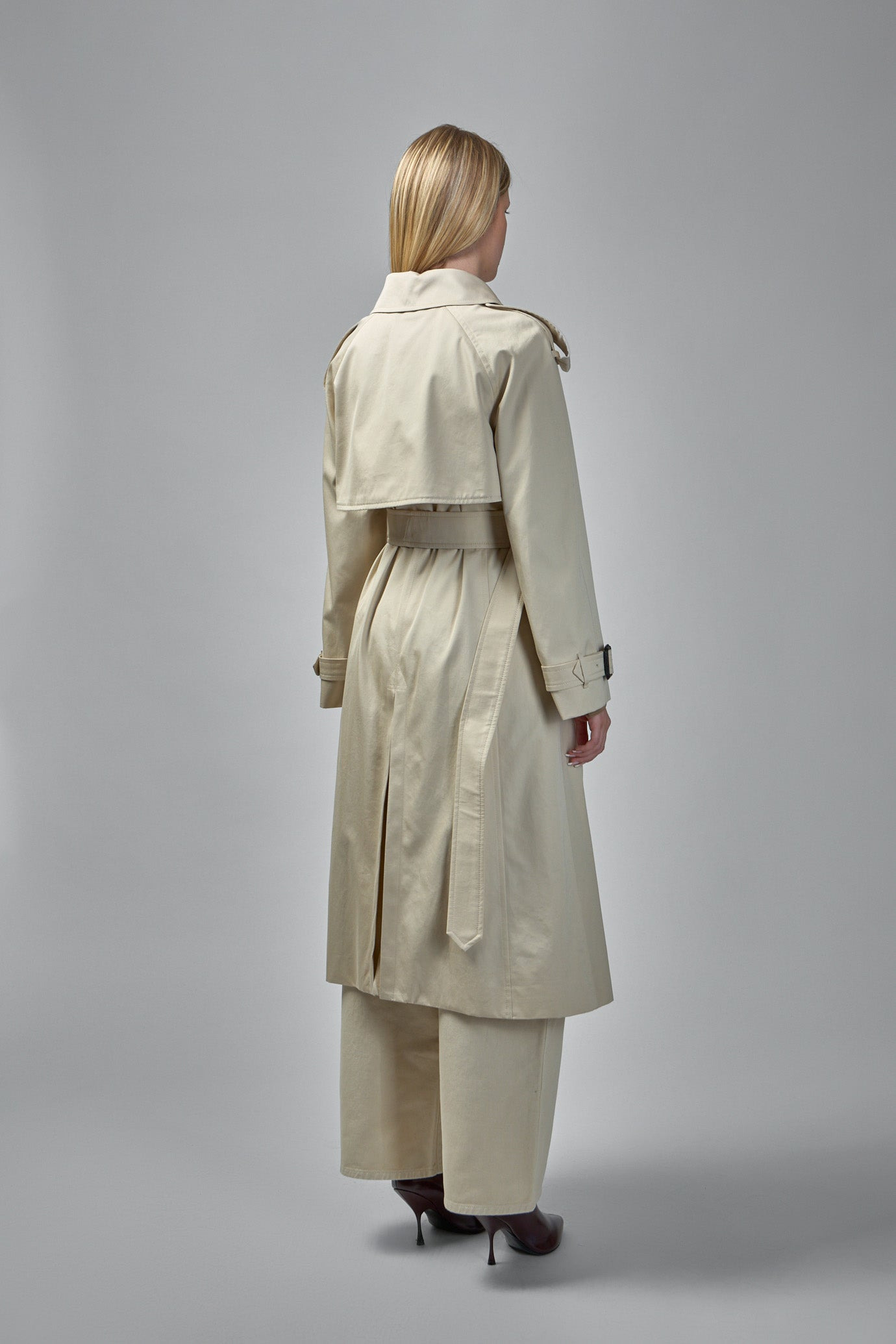 Long Gabardine Fitzrovia Trench Coat - 3