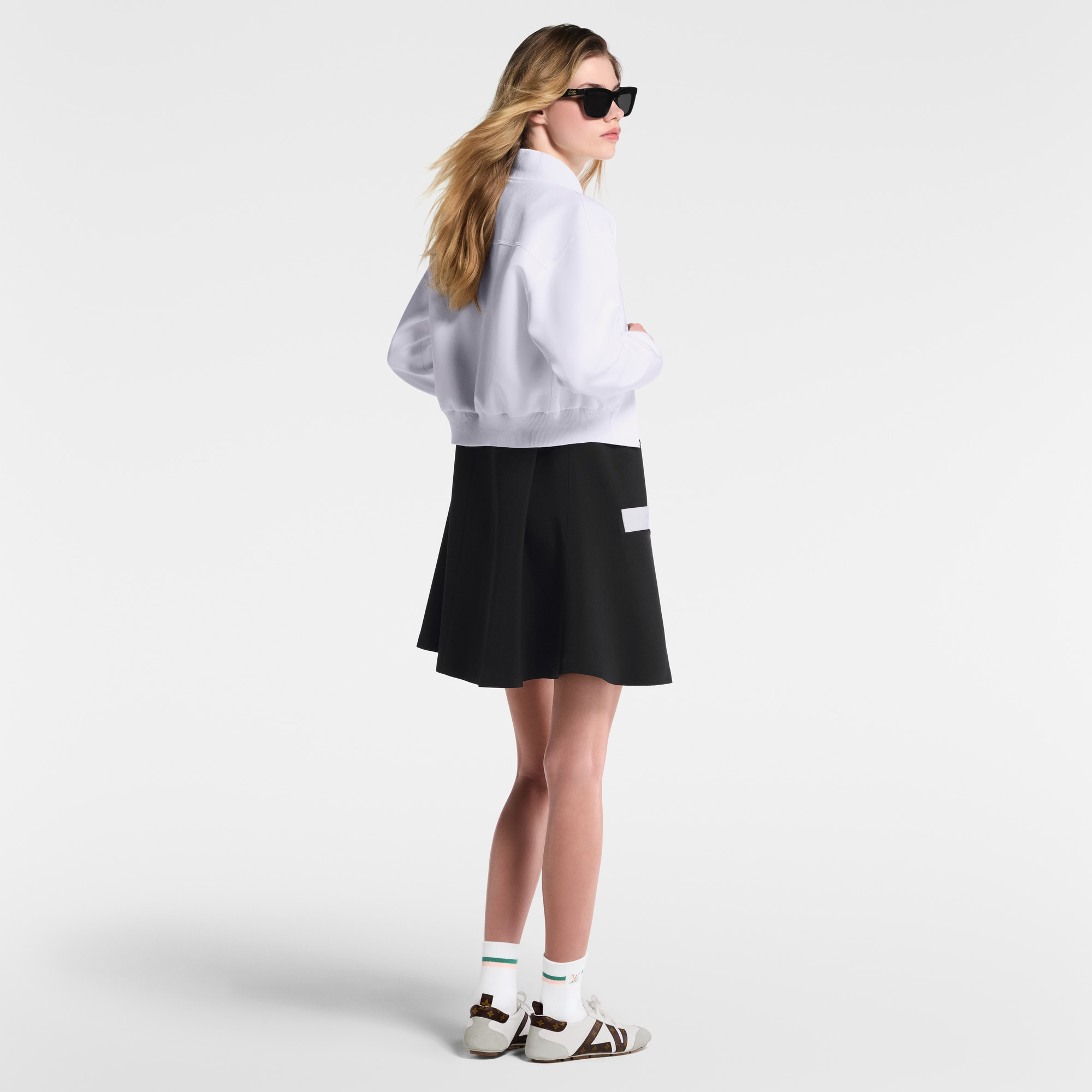 Cropped Technical Jersey Bomber Jacket - 5