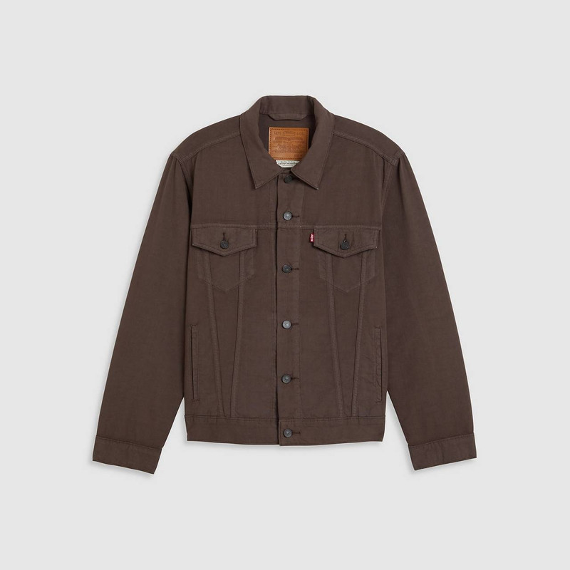 COTTON LINEN TRUCKER JACKET 1