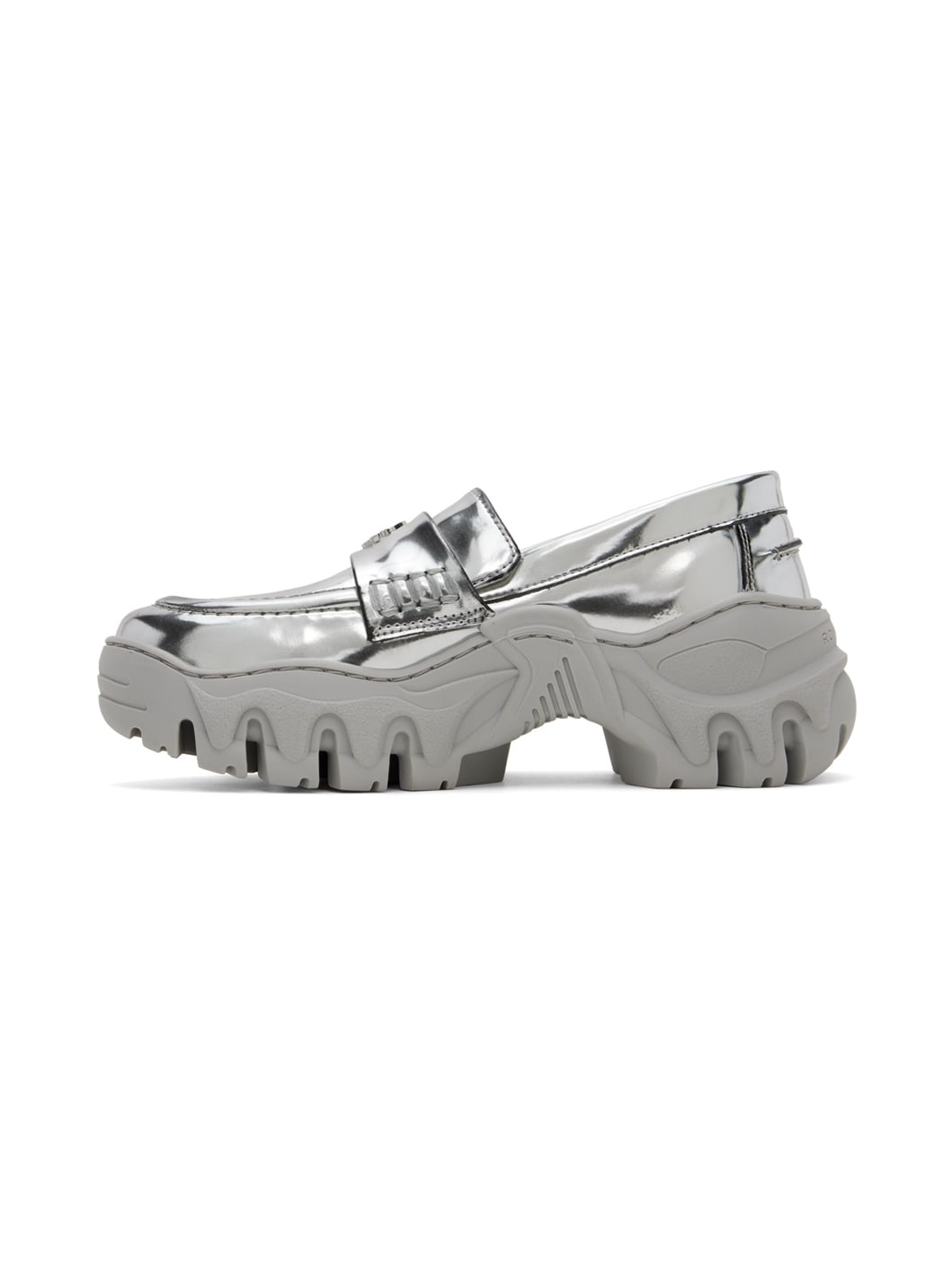 SSENSE Exclusive Silver Loafers - 3
